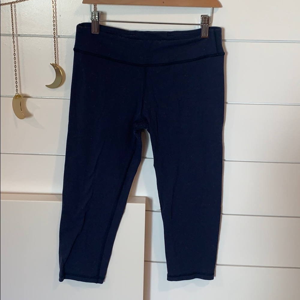 Navy Blue Ivivva Cropped Leggings